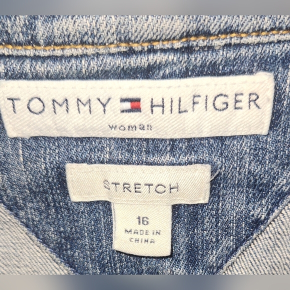 Tommy Hilfiger Y2K Jean Jacket Sz 16 - Picture 7 of 10